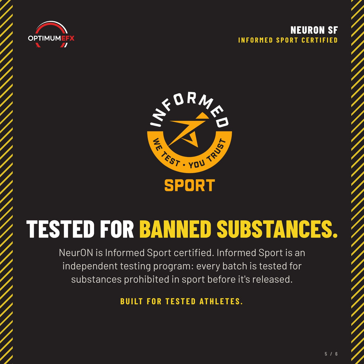 [Stim-Free] NeurON Stim-Free is Informed Sport certified