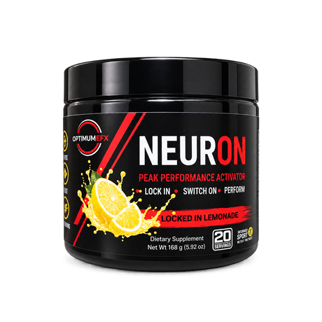 [Regular] NeurON Locked-In Lemonade pre-workout and focus supplement, 20 servings